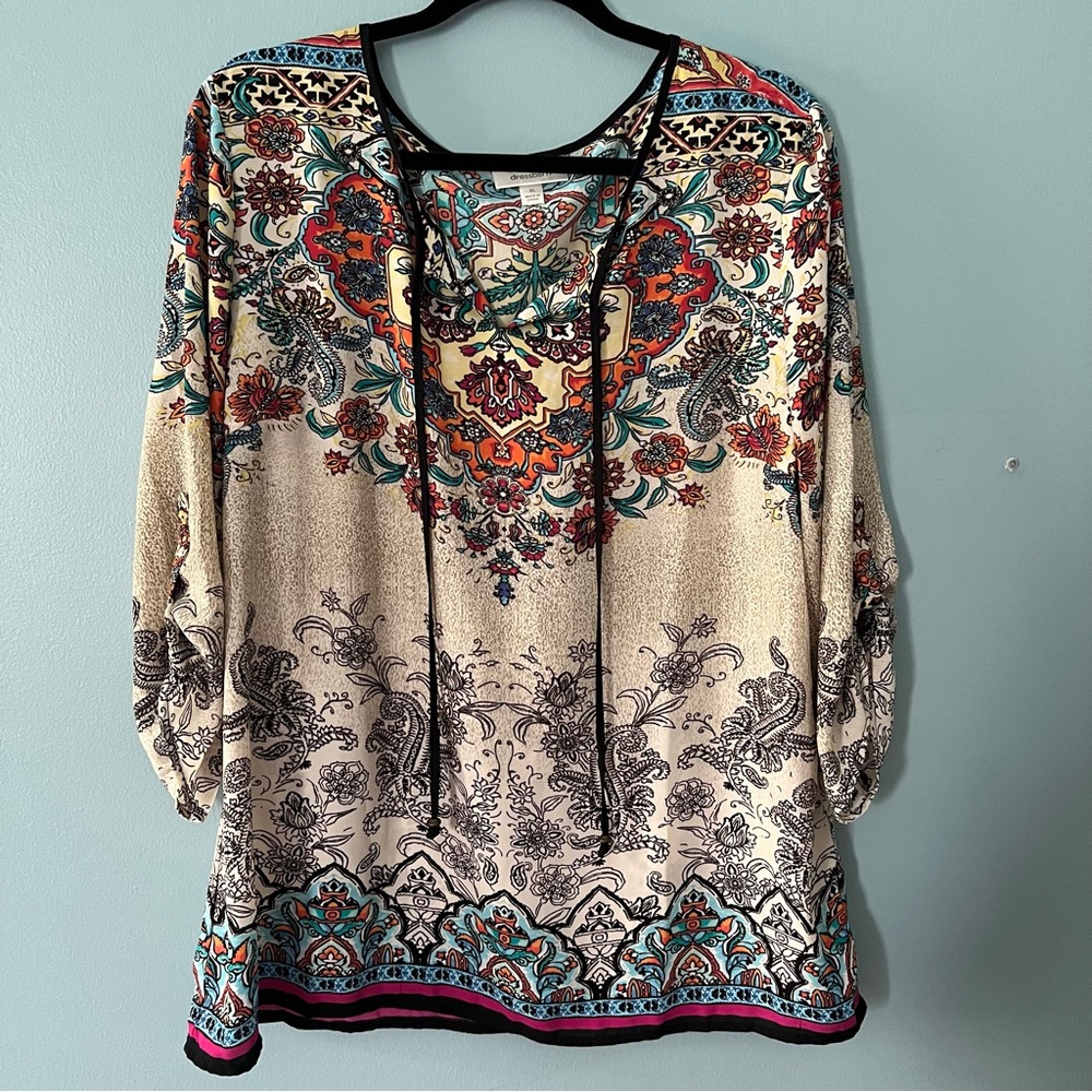 Gently worn Dress Barn floral print blouse